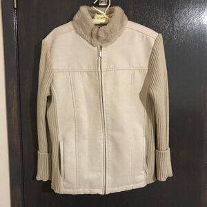 Lady Hathaway Ladies Cream Cardigan Size Large New Without Tag.